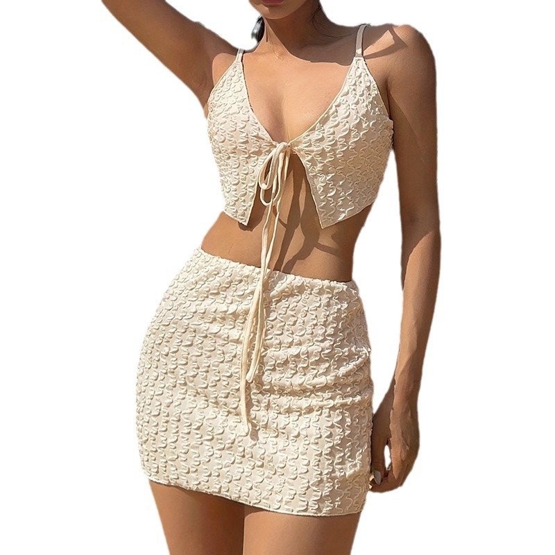 Trodijelni bikini set s jastučićima za prsa i bez čelične potpore; korejski stil seksi, svježi; jednobojni dizajn; tkanina: smjesa kemijskih vlakana, 82% poliester; težina 200 g