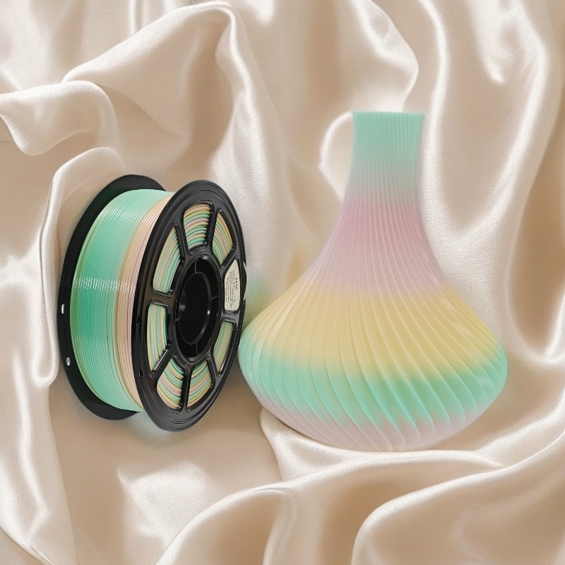 PETG 3D filament Rainbow Macaron Gradient, promjera 1,75 mm, 1 kg, za Tuozhu AMS