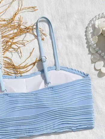 2026 nova seksi trodijelni kupaći kostim s push-upom za male grudi, odvojeni dizajn, za plažu i spa odmor
