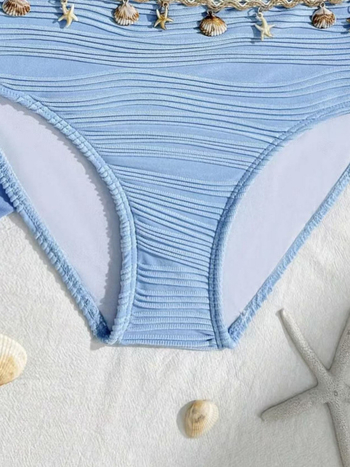 2026 nova seksi trodijelni kupaći kostim s push-upom za male grudi, odvojeni dizajn, za plažu i spa odmor