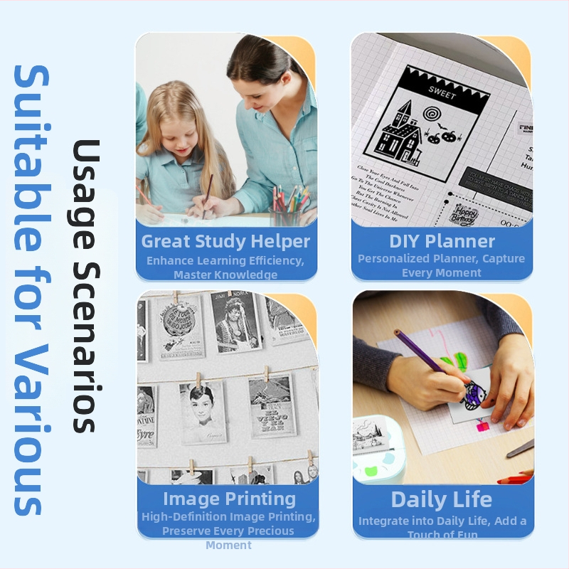 Prijenosni Bluetooth termalni pisač naljepnica D20 za pametne telefone, bez tinte, tisak 48 mm, papir širine 57 mm