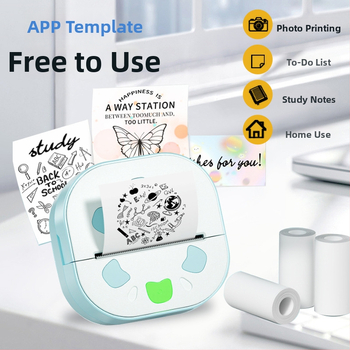 Prijenosni Bluetooth termalni pisač etiketa, termalni ispis, 1300 mAh baterija, 163 g težina, kompatibilan s Androidom i iOS-om