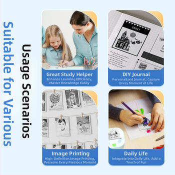 Prijenosni Bluetooth termalni pisač etiketa, termalni ispis, 1300 mAh baterija, 163 g težina, kompatibilan s Androidom i iOS-om