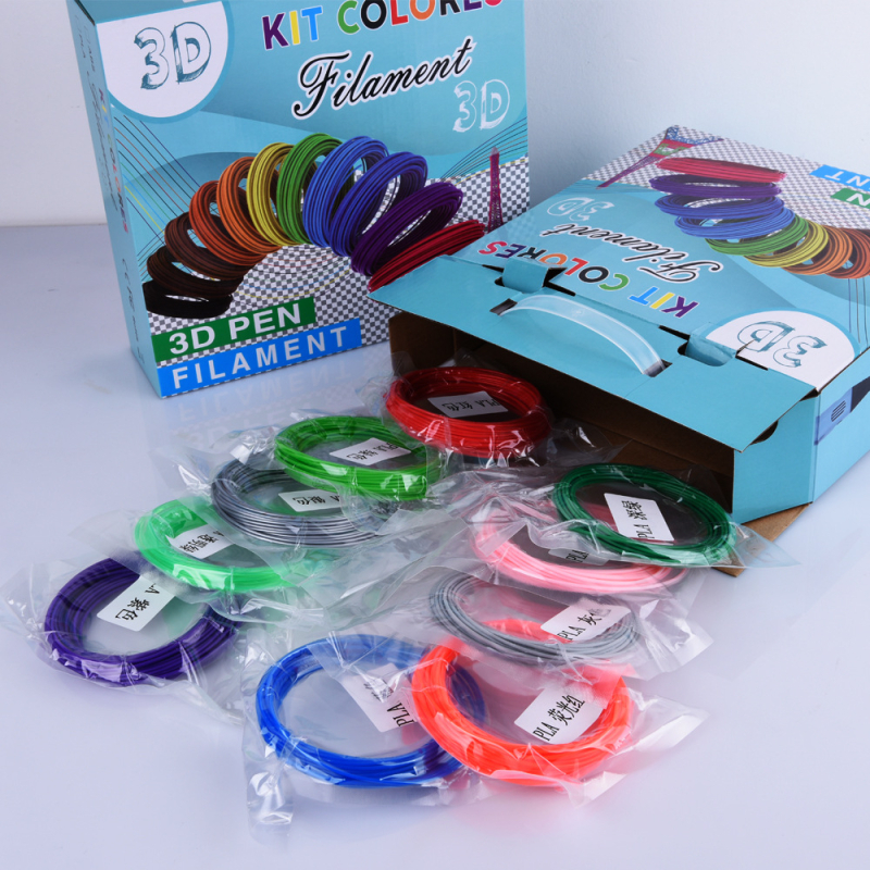 PLA filament za 3D olovku, promjer 1,75 mm, ukupna duljina 200 m, težina 33 g, set u darovnoj kutiji