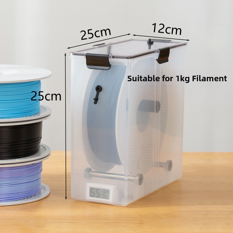 Kutija za sušenje filamenta za 3D ispis PETG/PLA, zaštita od vlage, kapacitet 5.8 L, težina 1 kg, skladištenje desikanta, univerzalni nosač pladnjeva