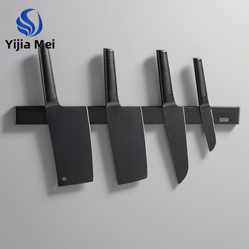 Nástenný magnetický držiak na nože z nerezovej ocele 304, bez vŕtania, jednovrstvový, moderný minimalistický dizajn, nosnosť 7,5 kg