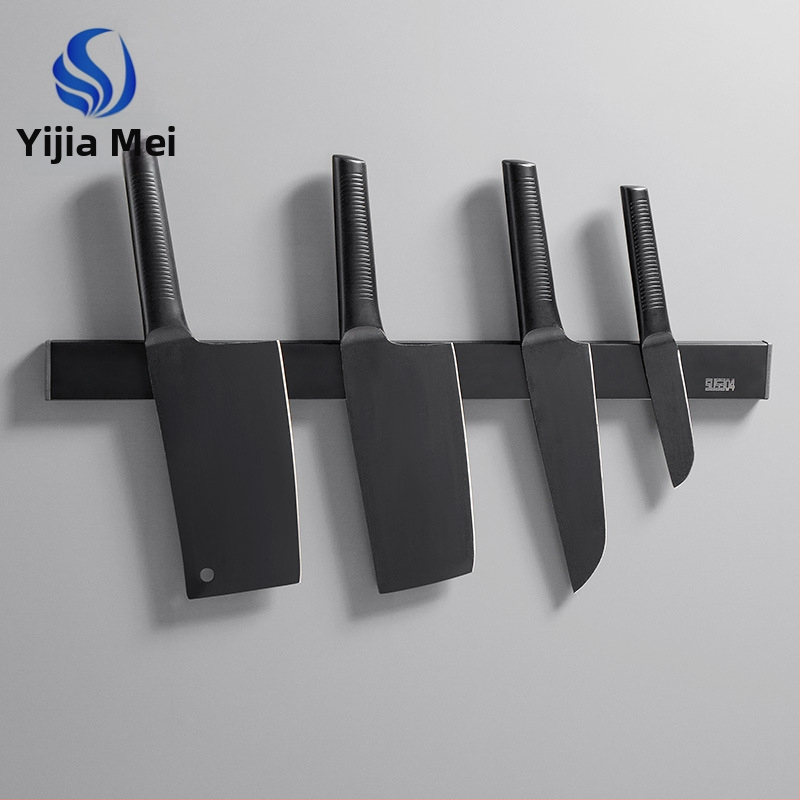 Nástenný magnetický držiak na nože z nerezovej ocele 304, bez vŕtania, jednovrstvový, moderný minimalistický dizajn, nosnosť 7,5 kg