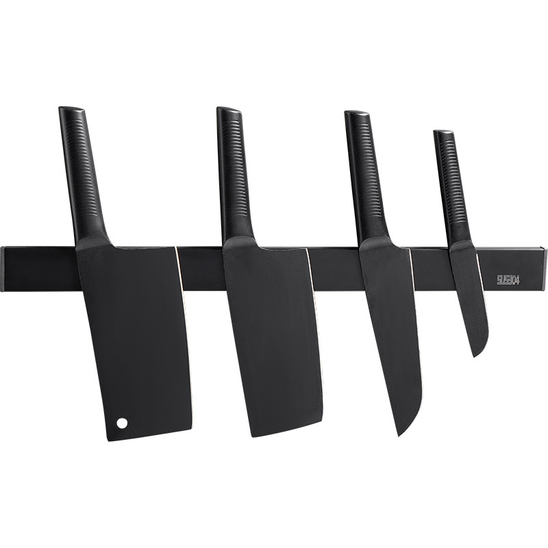 Μαγνητικός δέκτης μαχαιριών τοίχου από ανοξείδωτο ατσάλι 304, χωρίς διάτρηση, ένα επίπεδο, μοντέρνος μινιμαλιστικός σχεδιασμός, φορτίο 7,5 kg