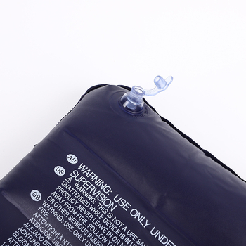 Naduvljiva jastučnica od PVC flokinga, pravokutna putna jastučnica (model Leather pillow), stil: pravokutnik/jastuk, prilagodljivo: Da, težina: 0.088 kg