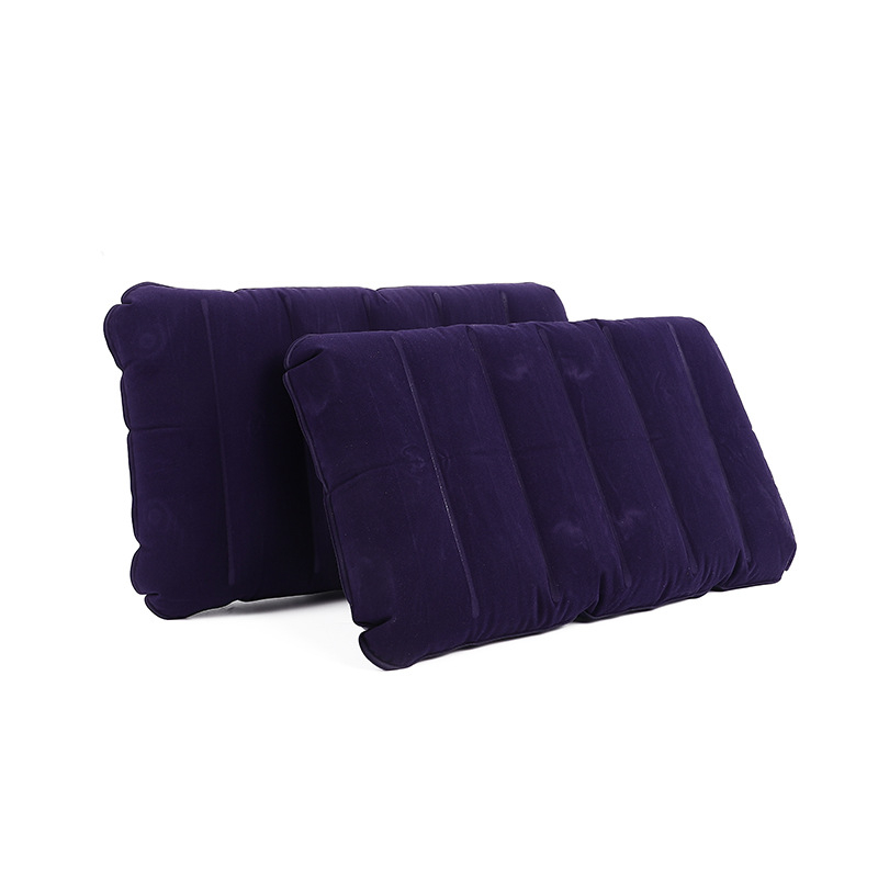 Naduvljiva jastučnica od PVC flokinga, pravokutna putna jastučnica (model Leather pillow), stil: pravokutnik/jastuk, prilagodljivo: Da, težina: 0.088 kg