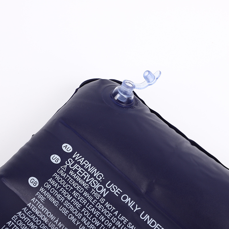 Naduvljiva jastučnica od PVC flokinga, pravokutna putna jastučnica (model Leather pillow), stil: pravokutnik/jastuk, prilagodljivo: Da, težina: 0.088 kg