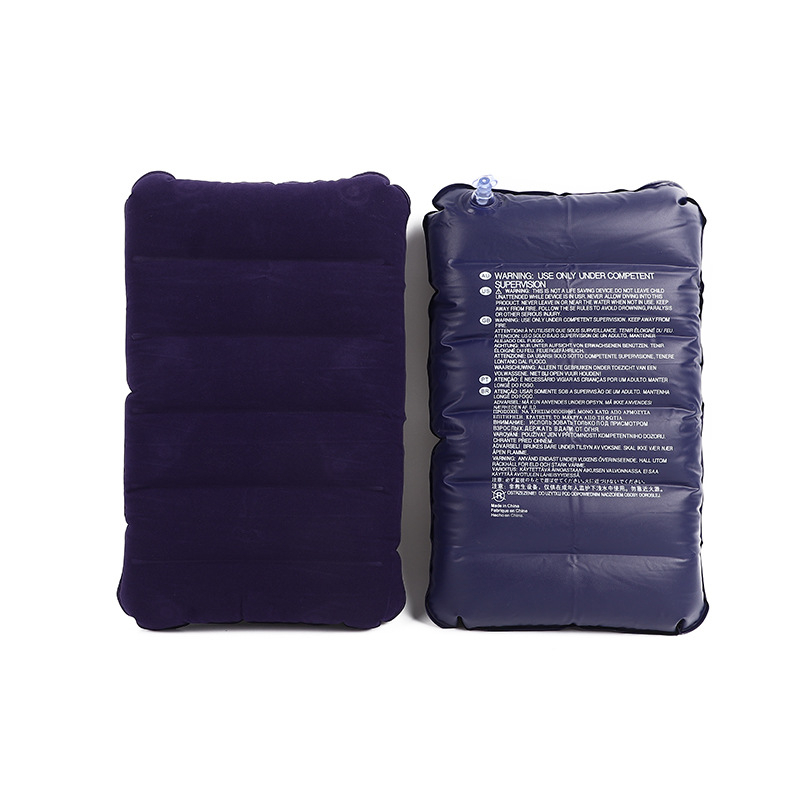 Naduvljiva jastučnica od PVC flokinga, pravokutna putna jastučnica (model Leather pillow), stil: pravokutnik/jastuk, prilagodljivo: Da, težina: 0.088 kg
