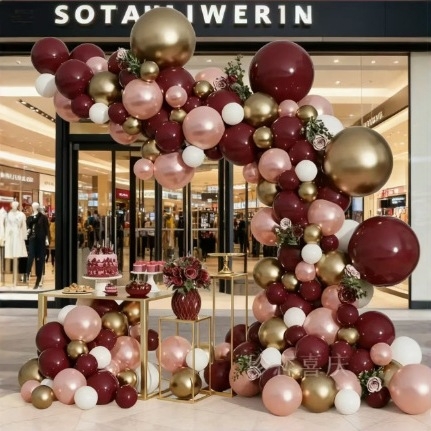 Dvoslojni latex baloni – arka set za dekoracije rođendana i otvorenja trgovine