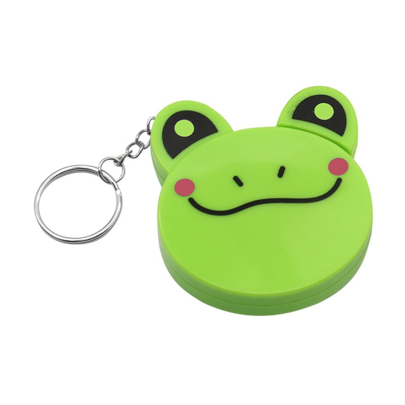 Mjerna vrpca s privjeskom, crtani životinjski motiv, dvostruka skala, automatsko povlačenje