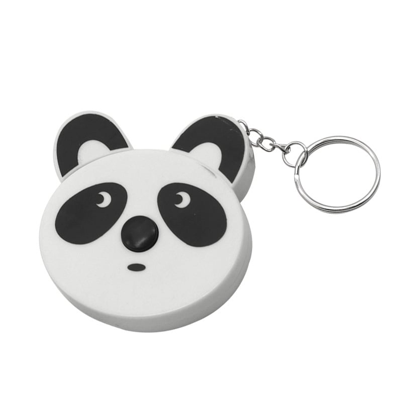 Mjerna vrpca s privjeskom, crtani životinjski motiv, dvostruka skala, automatsko povlačenje