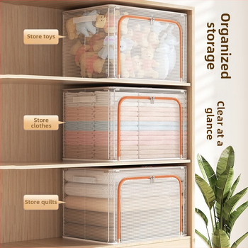 PVC vodotesný skladací skladovací box s organizérom do šatníka na prikrývky a oblečenie