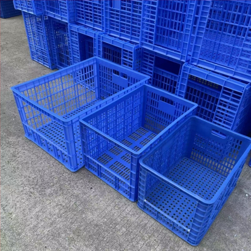 Veľká otvorená plastová krabica na triedenie a skladovanie tovaru, HDPP materiál, vstrekovacie formovanie, hrúbka steny 2–8 mm, nosnosť 50, tlač loga možná.