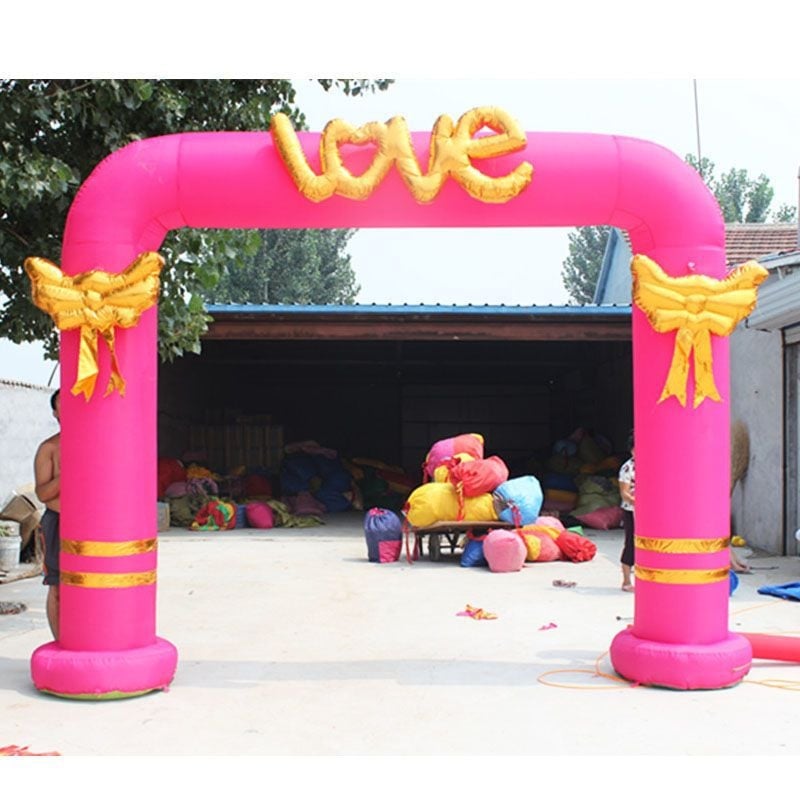 Μονοκόμματη φουσκωτή αψίδα γάμου για είσοδο και τελετή – διακοσμητικό αξεσουάρ γάμου