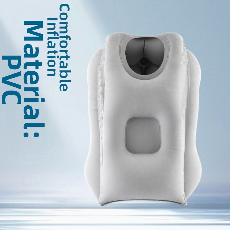 Φουσκωτό ταξιδιωτικό μαξιλάρι, φορητό, εξωτερικό ύφασμα πολυεστέρα, προσαρμοστικός σχεδιασμός, κατασκευή με ραφή συγκόλλησης