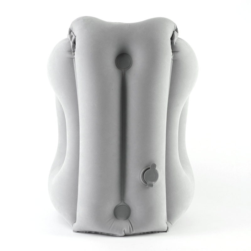 Φουσκωτό ταξιδιωτικό μαξιλάρι, φορητό, εξωτερικό ύφασμα πολυεστέρα, προσαρμοστικός σχεδιασμός, κατασκευή με ραφή συγκόλλησης