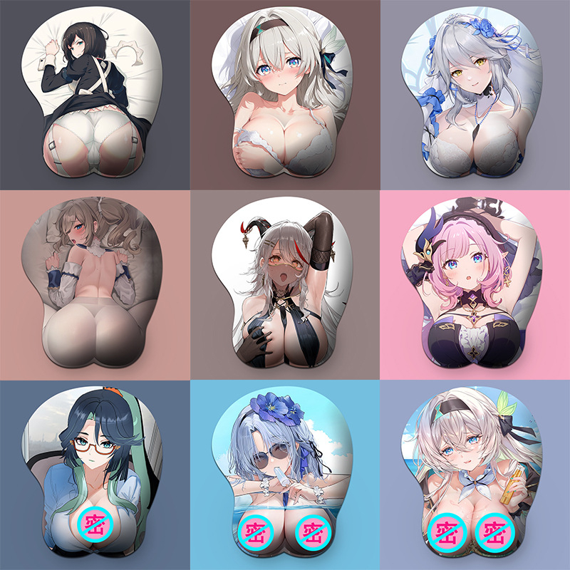 Padă mică pentru mouse din silicon cu suport pentru încheietură, design 3D, suprafață silicon + textil, turnare din plastic, imprimare logo