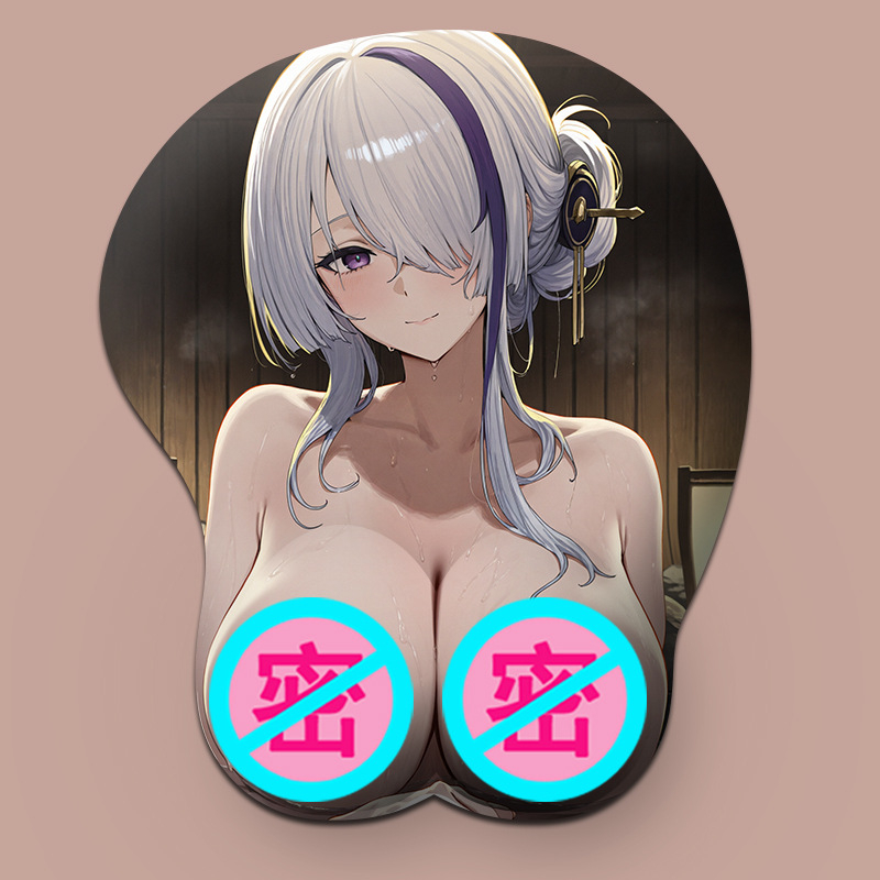 Padă mică pentru mouse din silicon cu suport pentru încheietură, design 3D, suprafață silicon + textil, turnare din plastic, imprimare logo