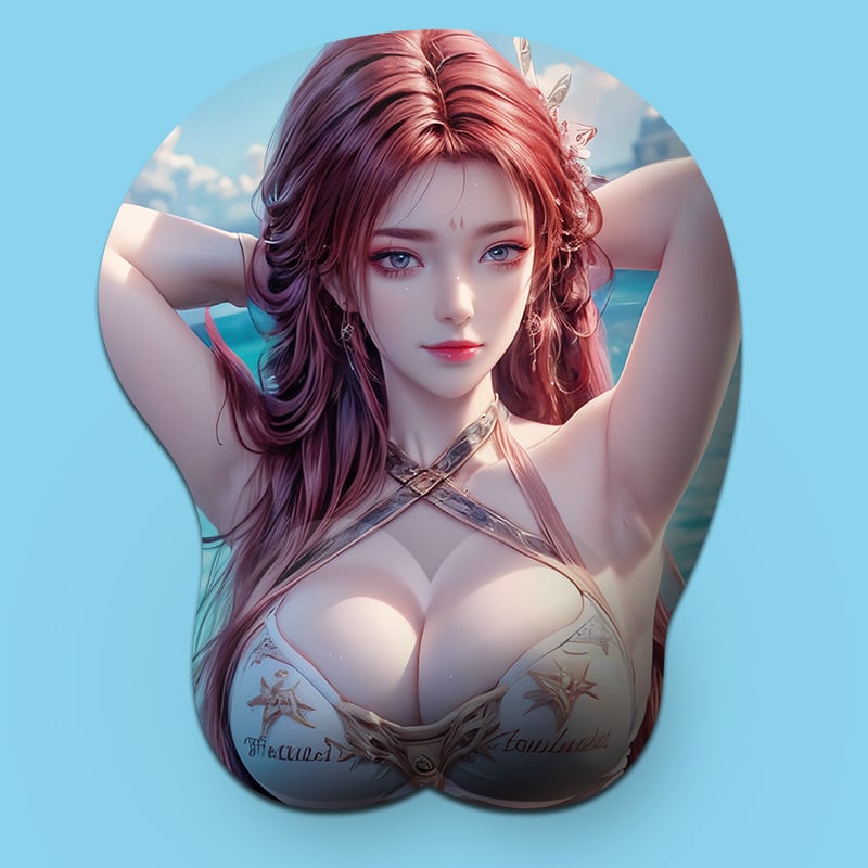 Padă mică pentru mouse din silicon cu suport pentru încheietură, design 3D, suprafață silicon + textil, turnare din plastic, imprimare logo