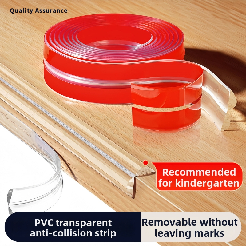 Priehľadný silikónový ochranný roh pre steny a nábytok – bezpečné pre deti, samolepiaci, mäkký roh, proti nárazu