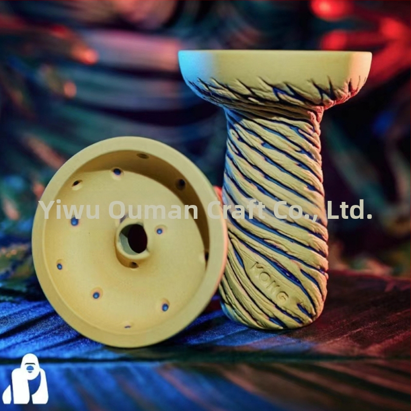 Nerezová oceľová miska na vodnú fajku, opakovane použiteľná, dostupný luxus