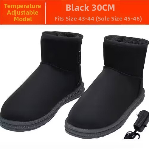 Muške USB grijane papuče, punjive, skidljive i perive, prava koža