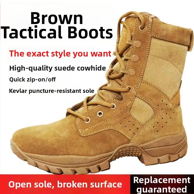 Five Thirty Three Μποτάκια Τακτικής Εκπαίδευσης – ανθεκτικό δέρμα αγελάδας, αδιάβροχο ύφασμα, αντιτρυπτικά, ανδρικά μποτάκια πεζοπορίας