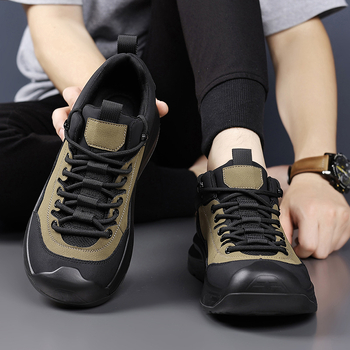 Pantofi de drumeție pentru bărbați – ușori, antiderapare, durabili, partea superioară din piele sintetică, talpă injectată