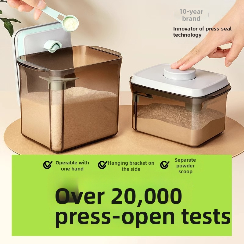 Ankou Διπλής Στρώσης Θήκη Αποθήκευσης Γάλακτος σε Σκόνη – Αδιάβροχη, Αντιδιαβρωτική, Με Αντιολισθητική Βάση και Σπάτουλα Μέτρησης, Κατάλληλη από Νεογέννητα έως 3 ετών