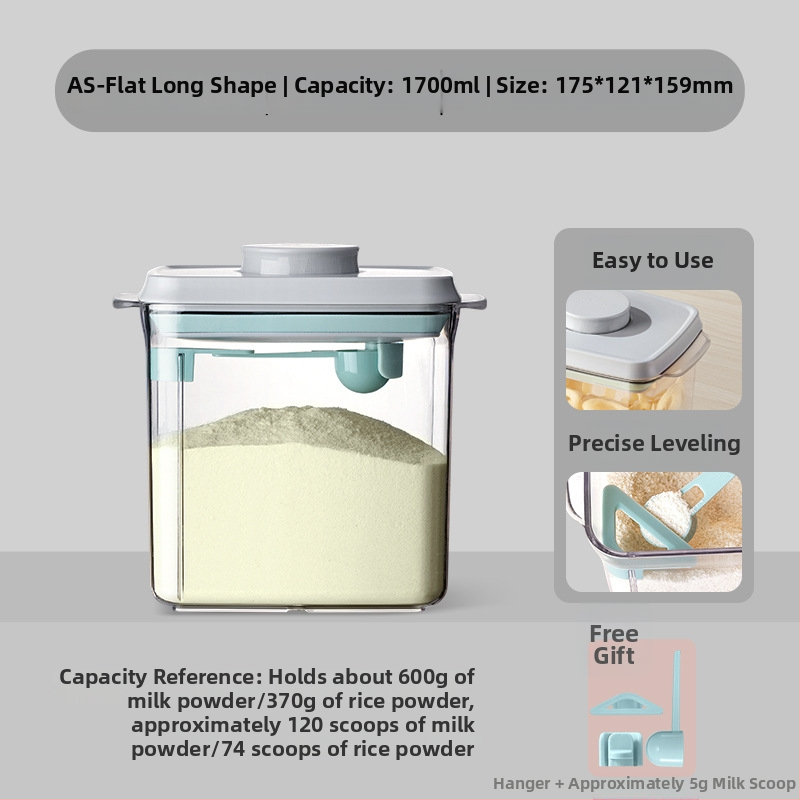 Ankou Διπλής Στρώσης Θήκη Αποθήκευσης Γάλακτος σε Σκόνη – Αδιάβροχη, Αντιδιαβρωτική, Με Αντιολισθητική Βάση και Σπάτουλα Μέτρησης, Κατάλληλη από Νεογέννητα έως 3 ετών