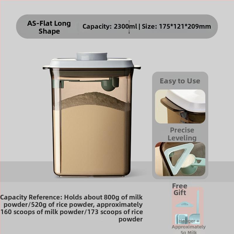 Ankou Διπλής Στρώσης Θήκη Αποθήκευσης Γάλακτος σε Σκόνη – Αδιάβροχη, Αντιδιαβρωτική, Με Αντιολισθητική Βάση και Σπάτουλα Μέτρησης, Κατάλληλη από Νεογέννητα έως 3 ετών
