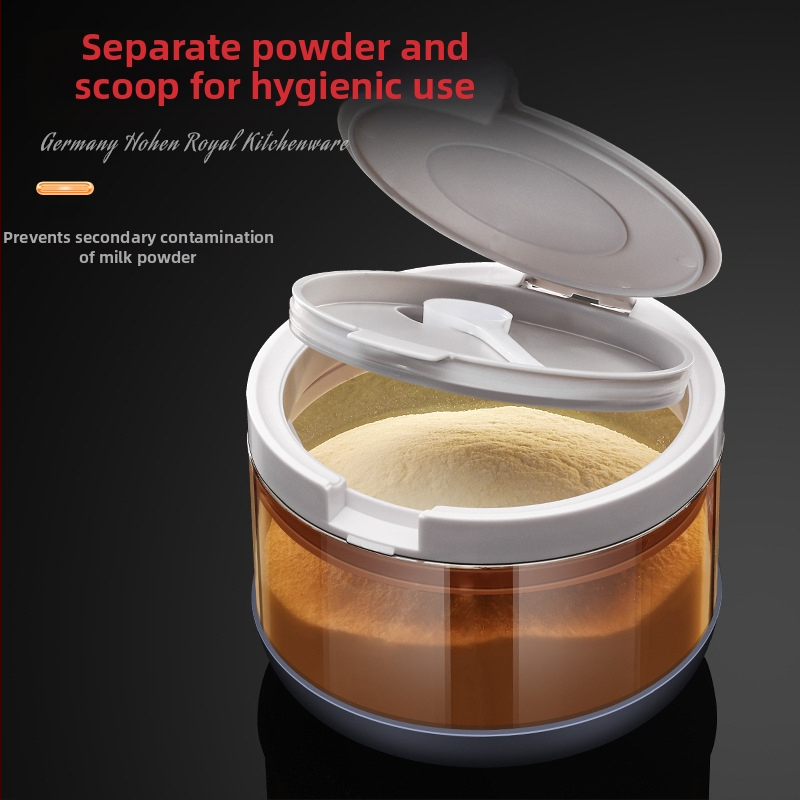 Korade μποροσιλικό γυάλινο βάζο για γάλα σε σκόνη, σφραγισμένο, προστασία από υγρασία και φως, φορητό για μεταφορά