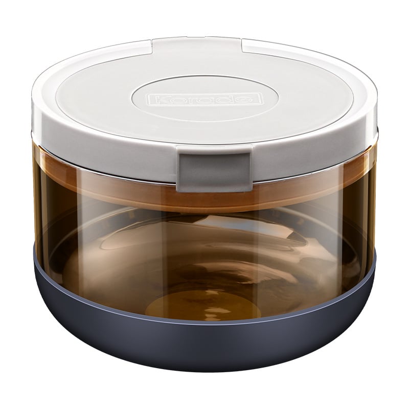 Korade μποροσιλικό γυάλινο βάζο για γάλα σε σκόνη, σφραγισμένο, προστασία από υγρασία και φως, φορητό για μεταφορά