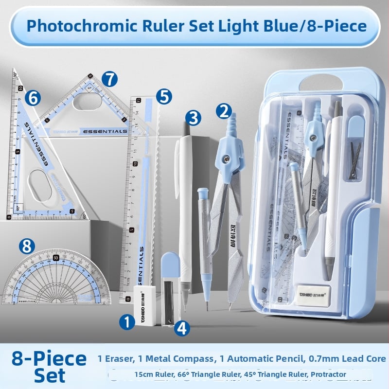 Компас и линейка — комплект Learn happily, неелектрически инструменти за математическо чертане