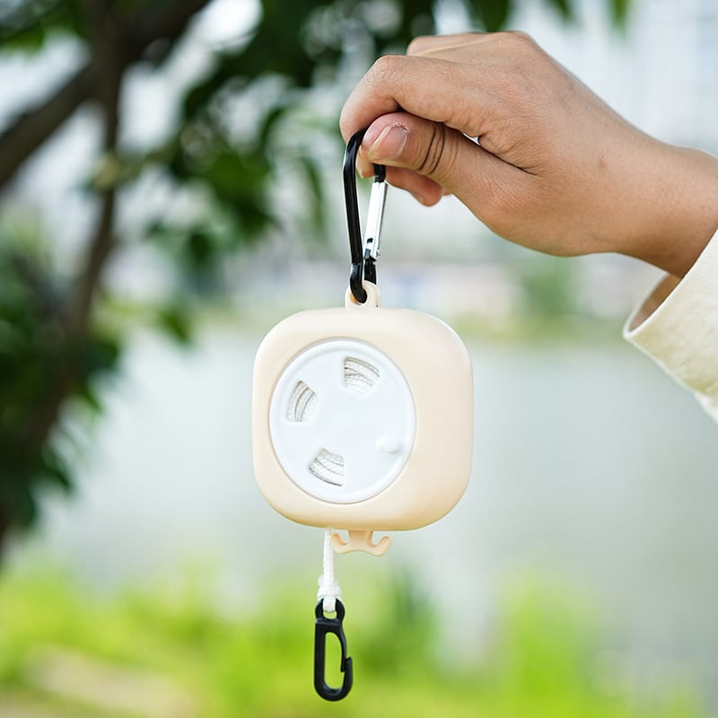 Въже за сушене – пластмасово, разтегателно, за външно сушене на дрехи и одеяла