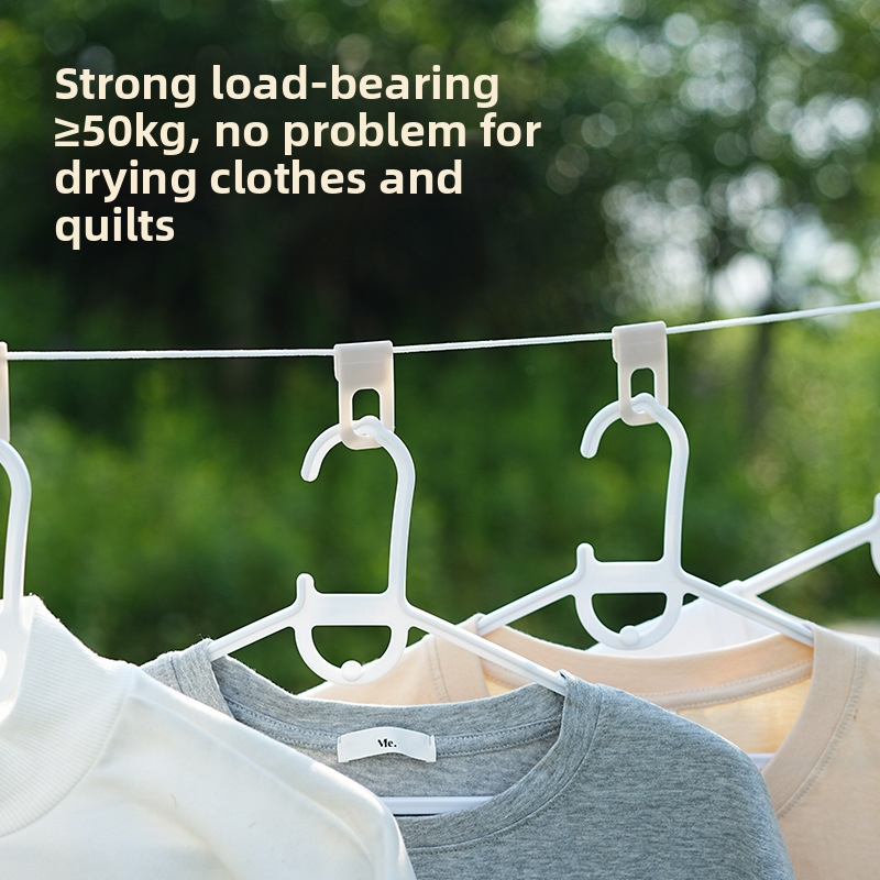 Въже за сушене – пластмасово, разтегателно, за външно сушене на дрехи и одеяла
