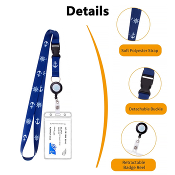 Qi ding lanyard za kartu, najlon, moderan minimalistički stil