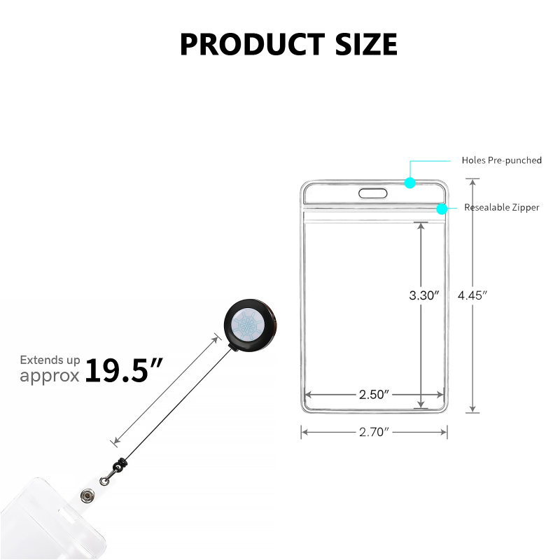 Qi ding lanyard za kartu, najlon, moderan minimalistički stil