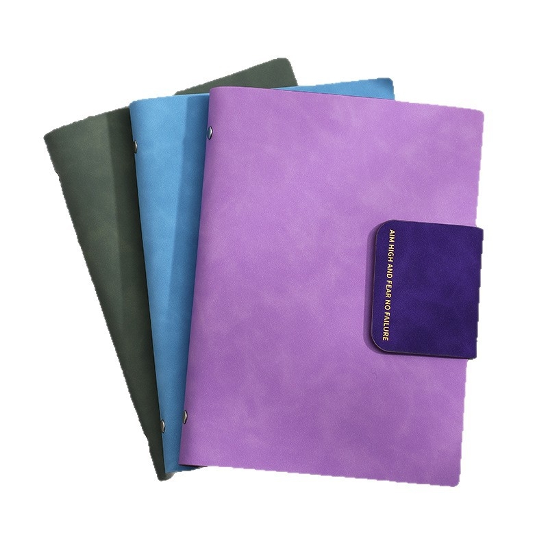 Bilježnica s Loose-Leaf povezom Faramon, PU kožna korica, Daolin papir 100 gsm, 100–200 stranica