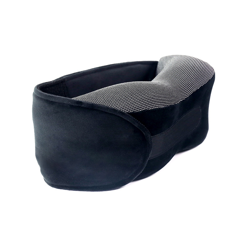 U-oblikovani jastuk za vrat s memorijskom pjenom, uz pretinac za pohranu i masku za oči, navlaka Silver Fox Velvet, moderan minimalistički stil