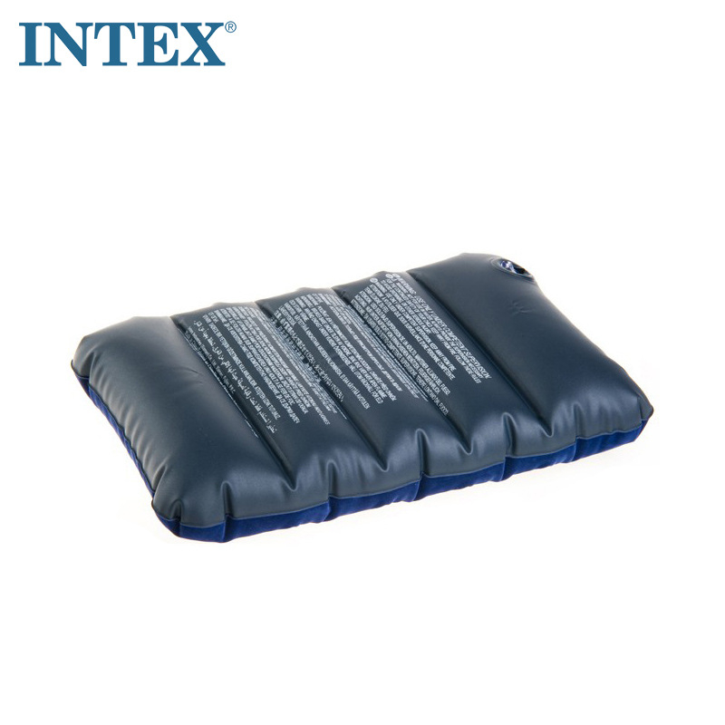Intex napuhujući putni jastuk – površina od flokinga, težina 0,2 kg, nosivost 100 kg, napuhano ležište