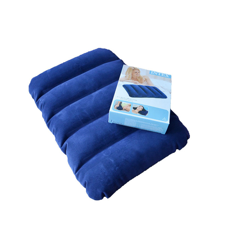 Intex napuhujući putni jastuk – površina od flokinga, težina 0,2 kg, nosivost 100 kg, napuhano ležište