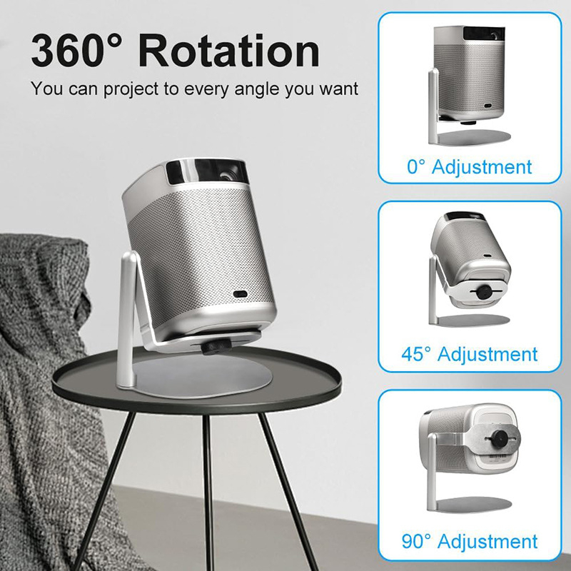 Stolni držač projektora – aluminijsko legura, 360° pan/tilt, vijak 1/4″
