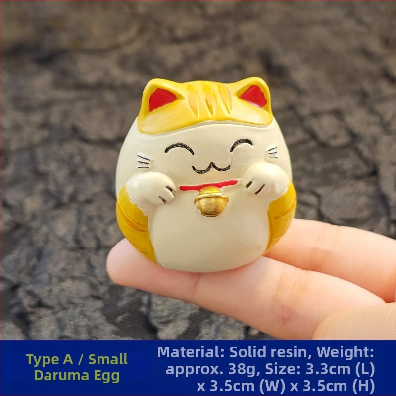 Shiyinzhai Ρητίνη Maneki-neko Διακοσμητικό γραφείου, Στυλ Καρτούν