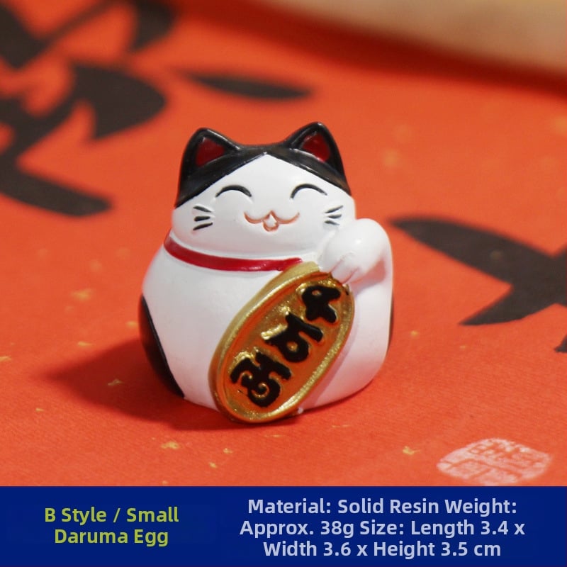 Shiyinzhai Ρητίνη Maneki-neko Διακοσμητικό γραφείου, Στυλ Καρτούν