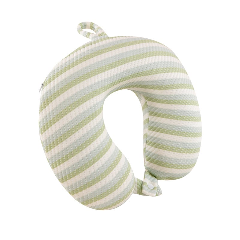 Μαξιλάρι αυχένα σε σχήμα U με αφρό μνήμης, δροσιστικό ύφασμα Ice Silk, για ταξίδια